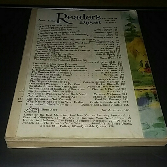 Reader's Digest Magazine June 1960 - Picture 2 of 2